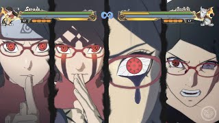 All Sarada Transformations & Ultimate Jutsus (4K 60fps) - Naruto Storm Connections