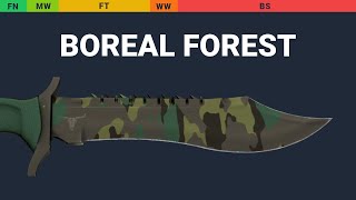 Bowie Knife Boreal Forest Wear Preview