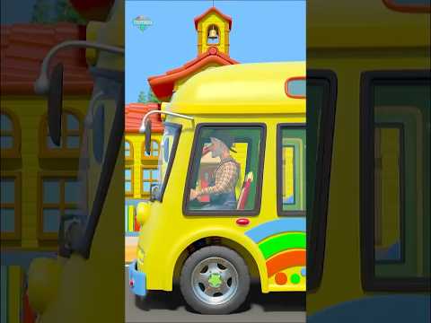 Wheels On The Bus Go Round And Round  #shorts  #cartoon #ytshort #trending