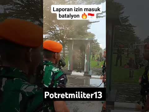 Laporan ijin masuk batalion. #tni #tnihits  #viralvideo #army #subscribe #shortvideo #shorts #short