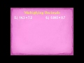 Decimals: Operations and Techniques