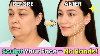 No Hands, Full Definition! Lift Cheekbones & Sharpen Jawline Instantly