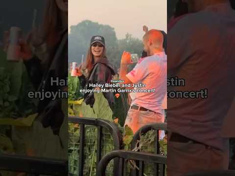 Hailey and Justin bieber enjoying martin garrix’s concert today new viral video #viralvideo #shorts