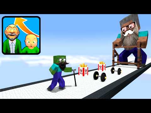 Minecraft Mobs : RUN OF LIFE CHALLENGE - Minecraft Animation