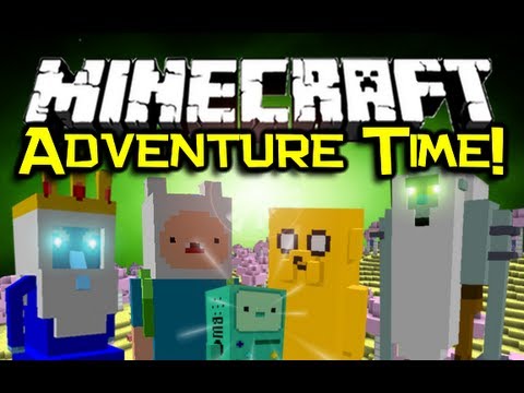 Minecraft ADVENTURE TIME MOD Spotlight! - Visit The Land Of Ooo! (Minecraft Mod Showcase)