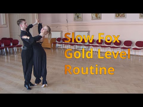 Slow Foxtrot Gold Level Choreography | Running Weave from PP, Natural Zig Zag from PP