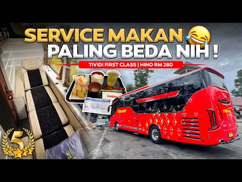 SERVICE MAKAN NYA AGAK LAIN NIH 🔥 Jakarta - Yogyakarta Naik Bus KASTA TERTINGGI Tividi.