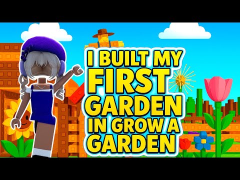 I built my first garden in Grow a Garden 🌶️ 🌻 Roblox