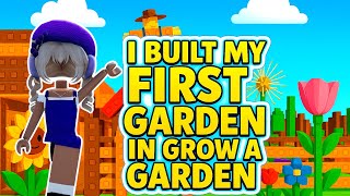 I built my first garden in Grow a Garden 🌶️ 🌻 Roblox