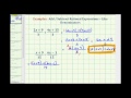 Rational Expressions and Factoring
