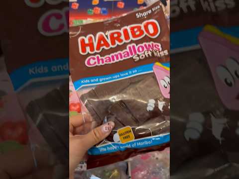 SNSで話題のハリボーチョコマシュマロが原宿で買える！パリふわで美味しすぎ！#haribo #chamallows #asmr #shorts