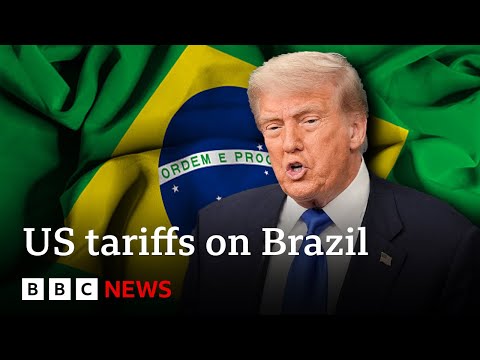 YouTube video thumbnail: Donald Trump Threatens Brazil With 50% Tariff 