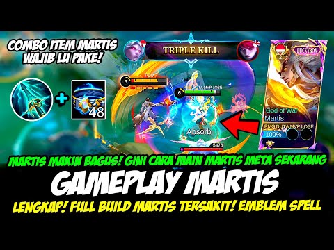 TIPS MAIN MARTIS SAKIT & KERAS❗COMBO MARTIS 1 HIT❗BUILD MARTIS TERSAKIT 2024❗GAMEPLAY MARTIS SAVAGE