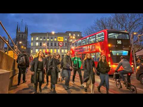 🇬🇧 City of London RUSH HOUR Evening Walk Tour 2025 | London Walking Tour 2025 | 4K HDR