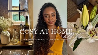 COSY DAYS AT HOME ...| slow morning, colouring activity, outdoor movie, home haul, dinner date,