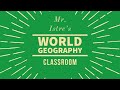 Geographic Principles and Learning Expectations