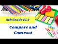 Comparing and Contrasting Concepts