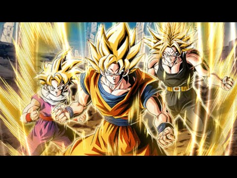 LR Super Saiyan Goku & Super Saiyan Gohan (Youth) & Super Saiyan Trunks (Teen) Dokkan Battle Summons