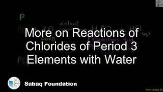 More on Reactions of Chlorides of Period 3 Elements with Water