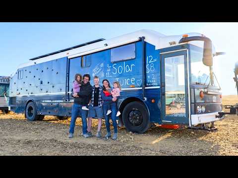 Family of 5 Left Home to Live in a Giant School Bus Conversion