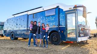 Family of 5 Left Home to Live in a Giant School Bus Conversion