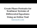 Differential Equations and Phase Portraits