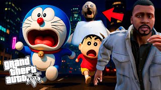 Granny 😰 Kidnapped Shinchan & Franklin in GTAV in Telugu