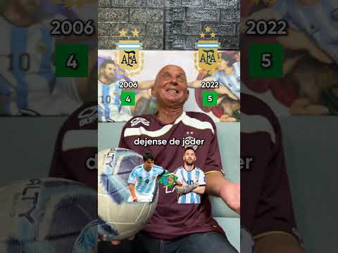 1 vs 1 de Argentina 2006 contra Argentina 2022.