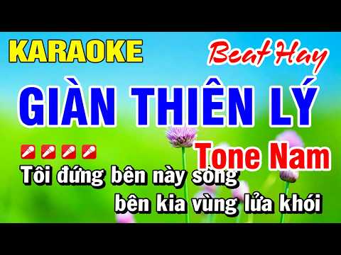 Karaoke Nhạc Sống Tone Nam – Chuyện Giàn Thiên Lý (Beat Hay) Hoài Phong Organ