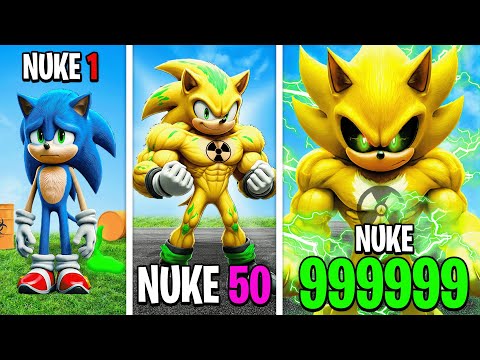 Evolving Sonic to NUCLEAR SONIC In GTA 5