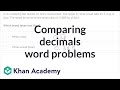 Comparing Decimals Through Word Problems