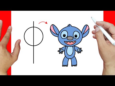 Truco para Dibujar a stitch facilmente | Dibujos fáciles