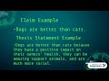 Claim, Evidence, and Reasoning in Argument Writing