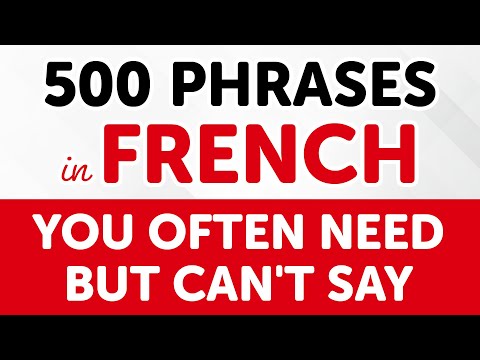 500FrenchPhrasesYOUOFTENNEEDbutCANTSAY