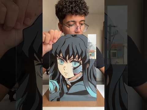 Glass Painting muichiro tokito de demon slayer