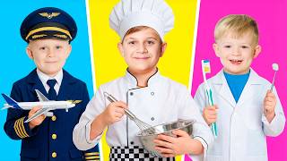 Kids try REAL jobs for a day at City of Professions for Kids!
