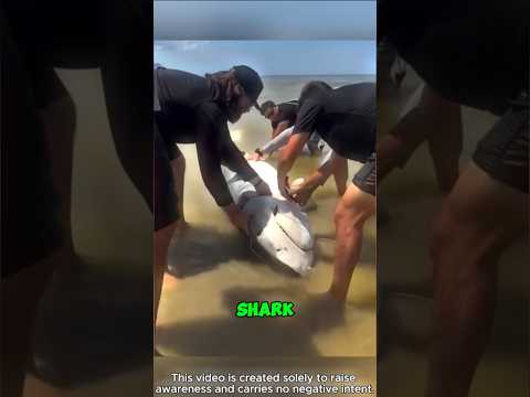 Shark Rescue You Won’t Believe! 😱❤️ #shorts #rescue #shark