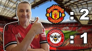Post-match reaction to Man United's win against Brentford.  