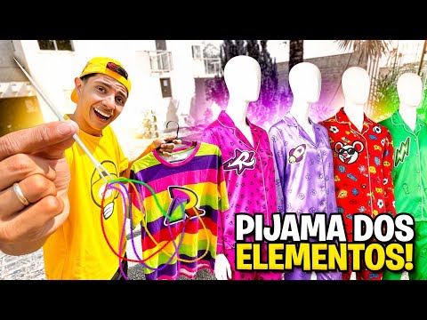 FIZ OS PIJAMAS DOS ELEMENTOS *Os rosa gostaram ?