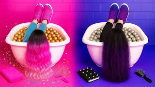 Guerra de cabelos finos e grossos! 💆‍♀️💖 Truques de cabelo, falhas e drama do baile de formatura