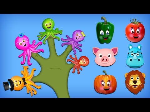 Octopus Finger Family + More Finger Family Songs