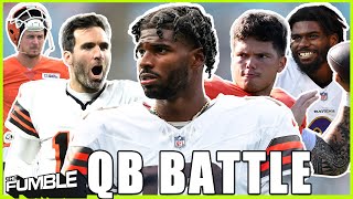 Browns’ QB Dilemma: Shedeur Sanders vs. Pickett, Flacco & Gabriel