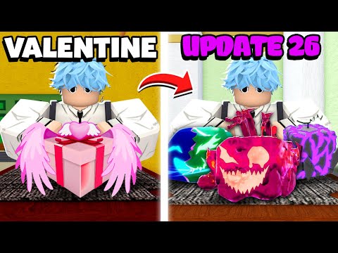 Mình Đổi TRÁI ÁC QUỶ TỪ HỘP QUÀ VALENTINE Tới Tất Cả TRÁI REWORK UPDATE 26 SIÊU KHÓ trong Blox Fruit