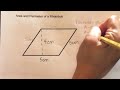Properties and Formulas of Rhombuses