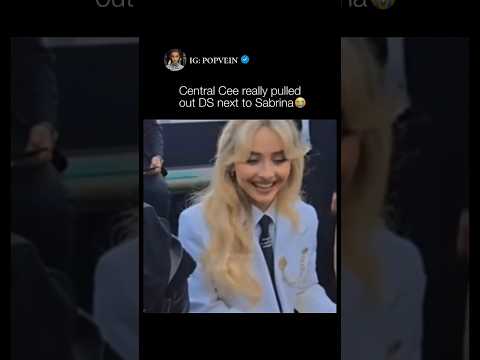 Central Cee really pulled out DS next to Sabrina carpenter 😭🩷