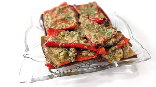 Грузинская закуска с баклажаном и перцем - ароматное слияние вкусов