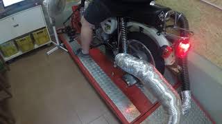 Simson Tuning 110ccm Membran //Prüfstandslauf mit 85er GP Auspuff