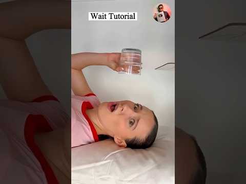 Water glass magic trick and tutorial 🤯⁉️