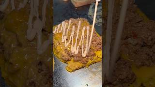 The CHEESEBURGER PATACON from Antojitos BK in Park Slope & Sunset Parm NYC! 🍔🍌🔥 YES! #DEVOURPOWER