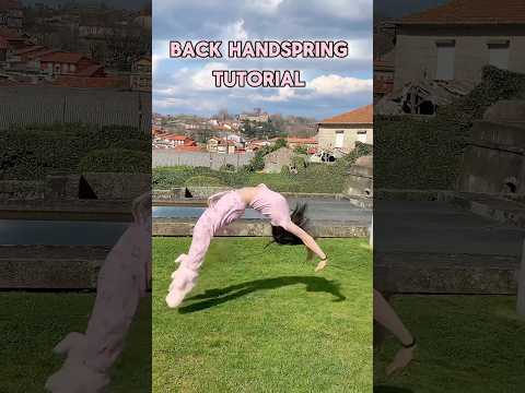 Step by Step Back Handspring Tutorial 🤸♀️✨ #acrobatics #easy